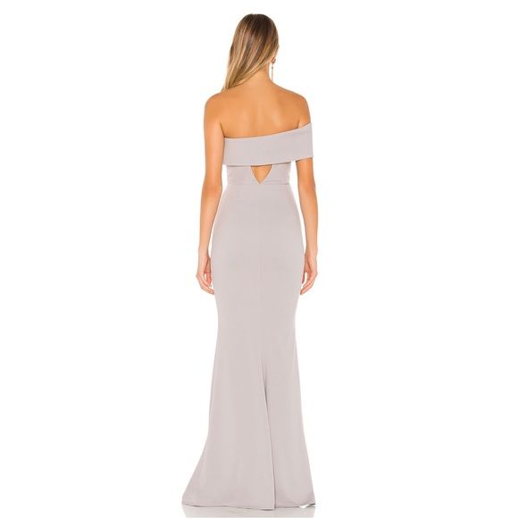 Katie May Titan One-Shoulder Cutout Crepe Gown 4 - Picture 3 of 7